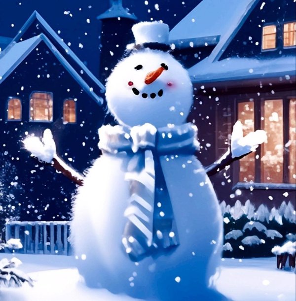 красивые снеговики