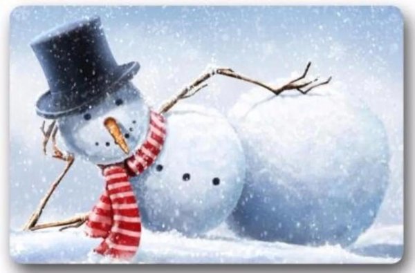 снеговики новогодние