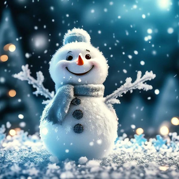 милые снеговики