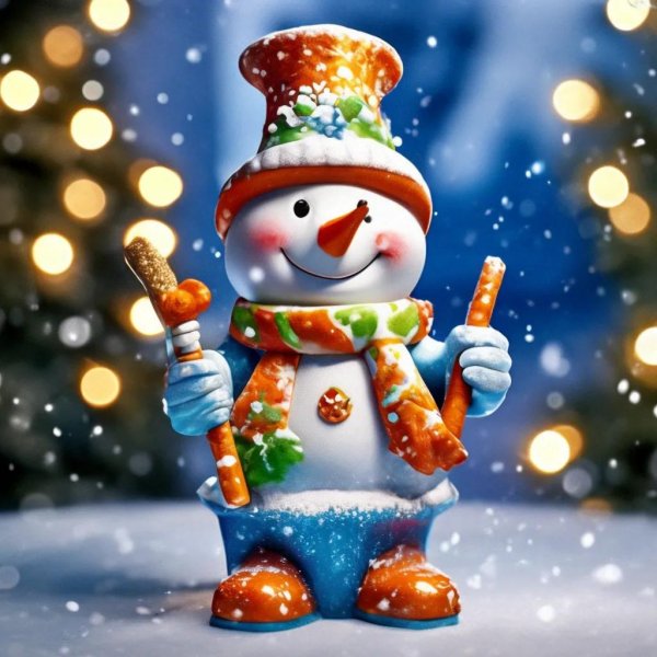 новогодние снеговики