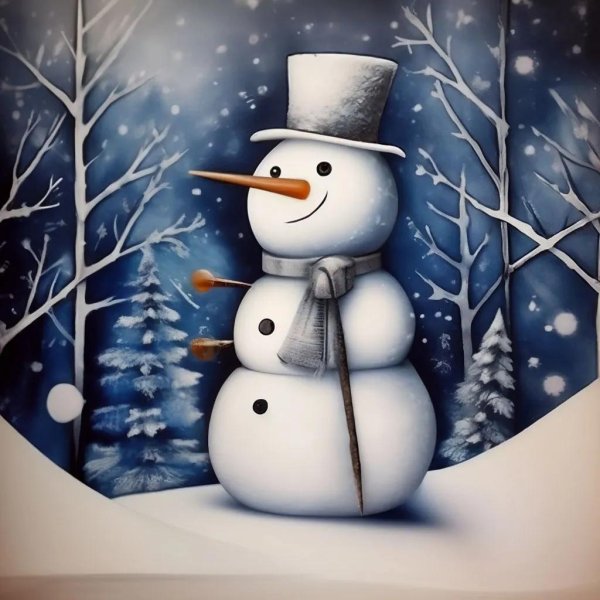 новогодние снеговики