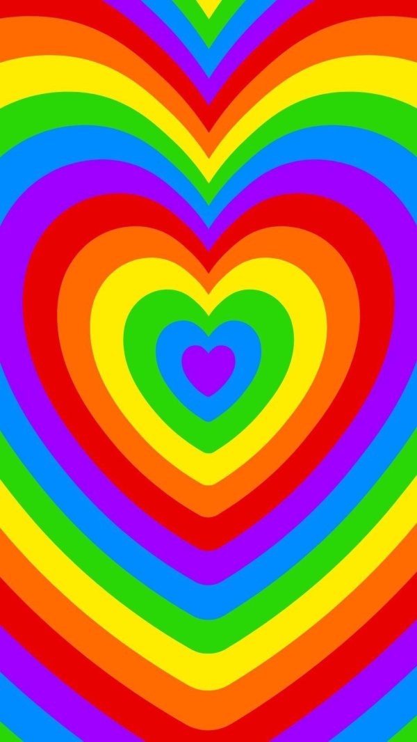 разноцветное сердце