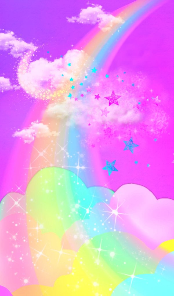 детские радужные фоны