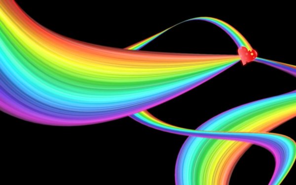 разноцветное сердце