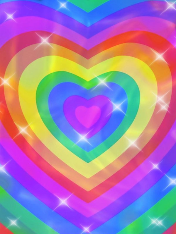 разноцветное сердце