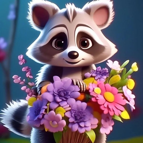 енот мультяшный