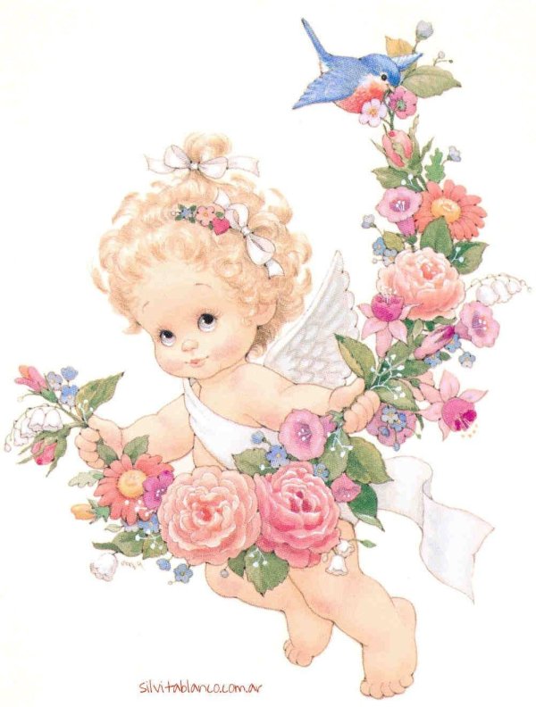 ангелочки цветные