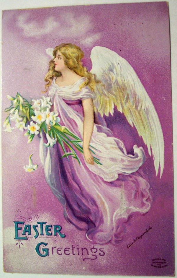 открытка с ангелом