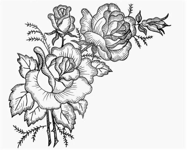 узор для вышивки гладью