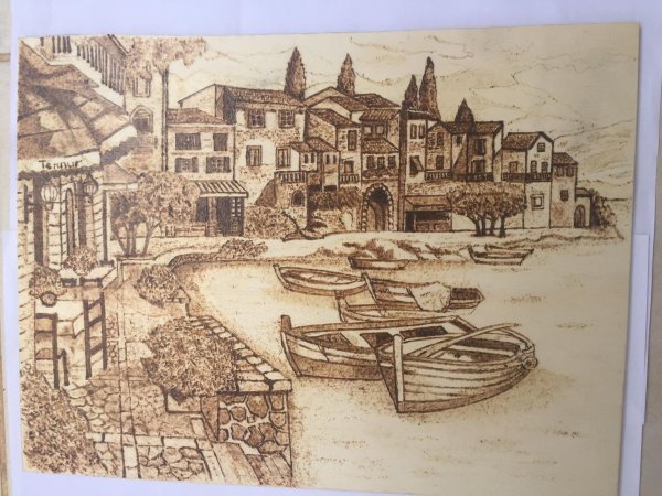 пейзаж для выжигания