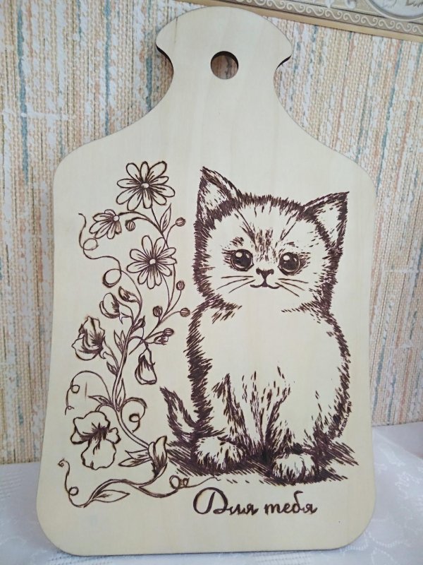 узоры для выжигания на разделочной доске