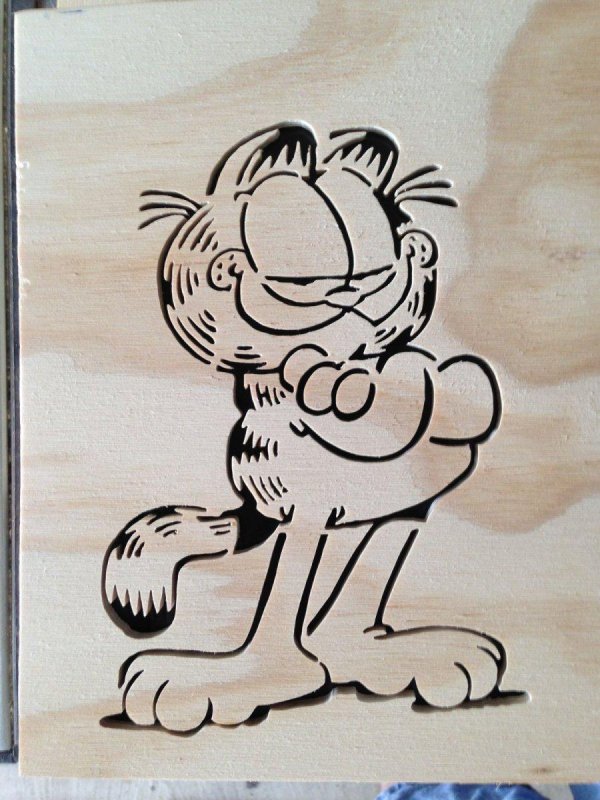 кот гарфилд раскраска