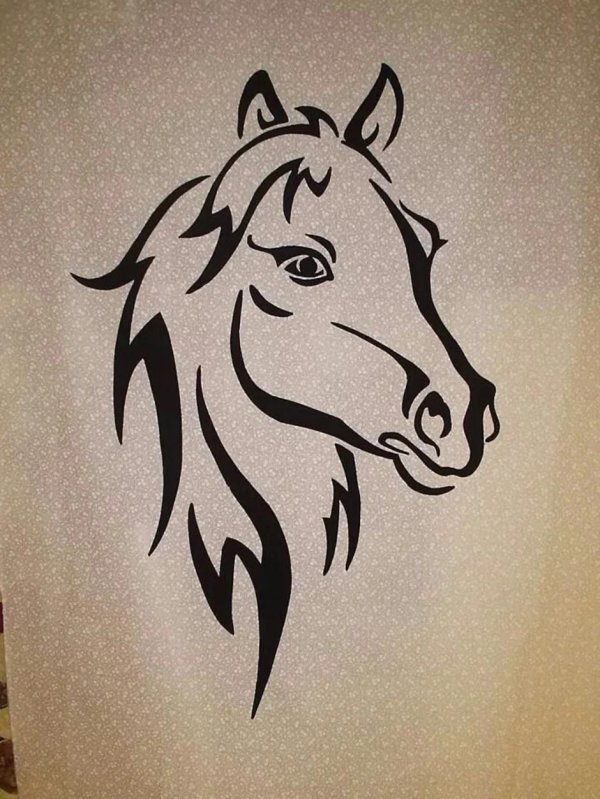 лошадь эскиз