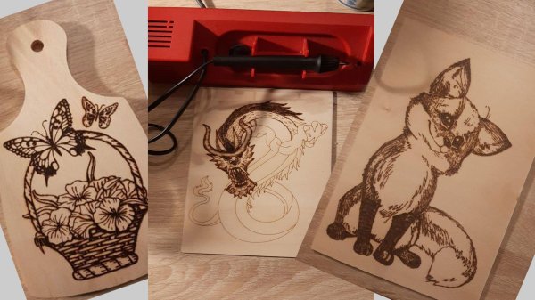 точечное выжигание по дереву