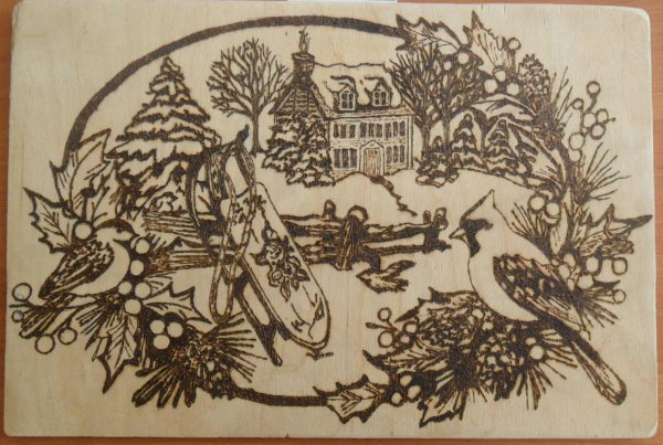 картины для выжигания на фанере