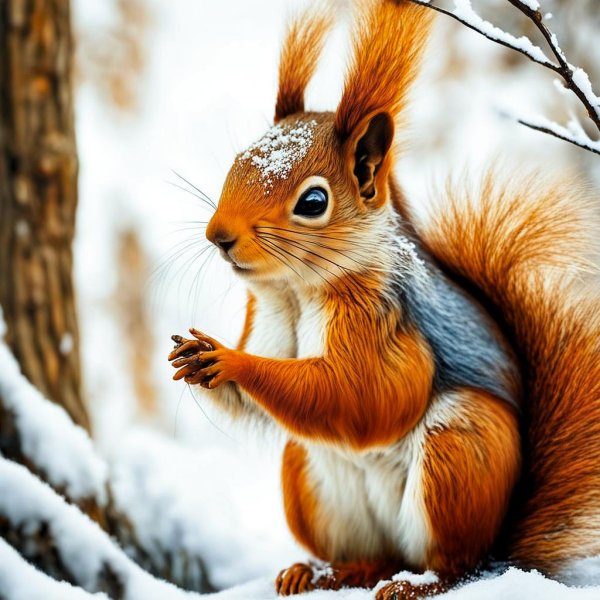 картина белка