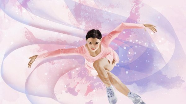 фигуристка рисунок