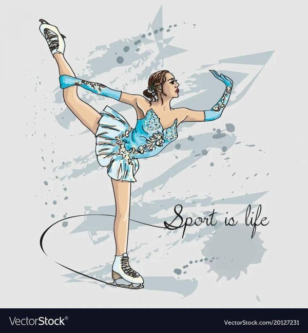 фигурист рисунок