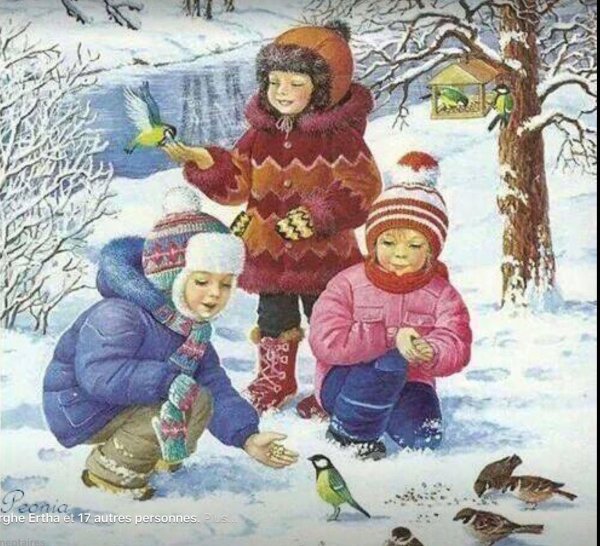 покормим птиц зимой