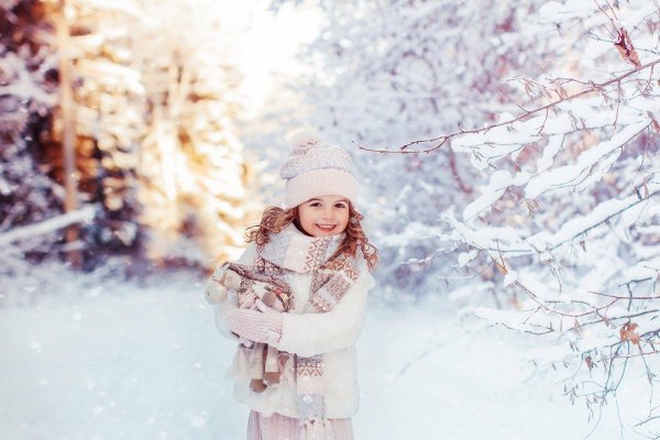 детская фотосессия зимой