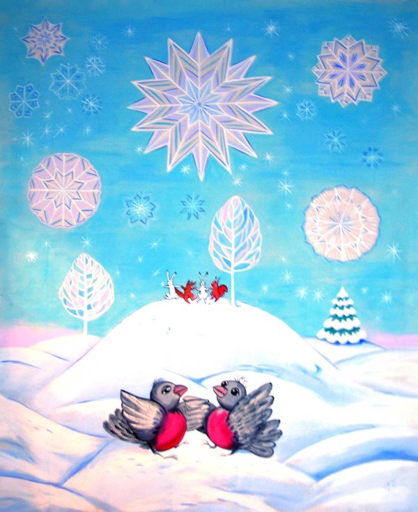 зимние рисунки