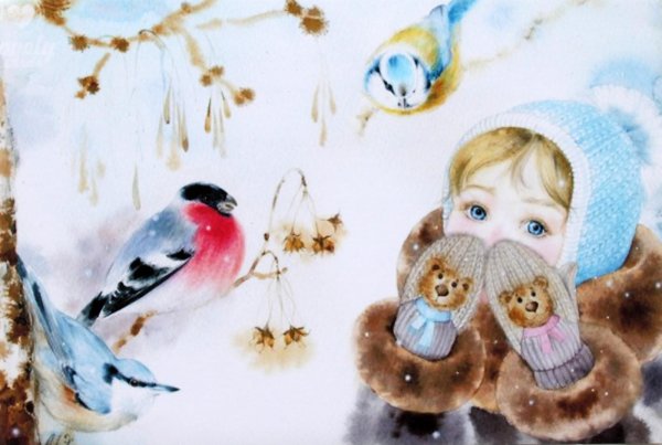 зимние открытки