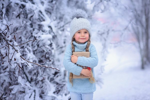 дети зимой