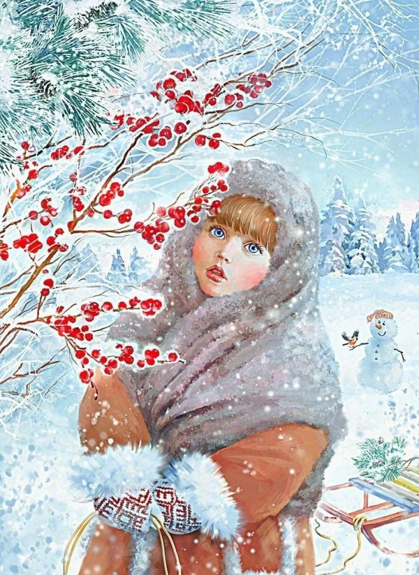 портрет снегурочки