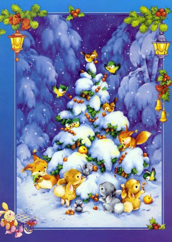 новогодний лес