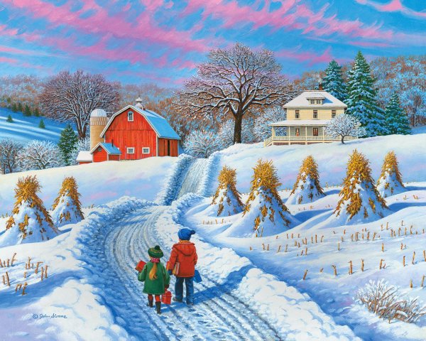 художник джон слоан рождество