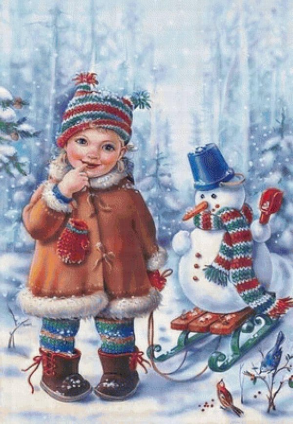 открытка с зимой