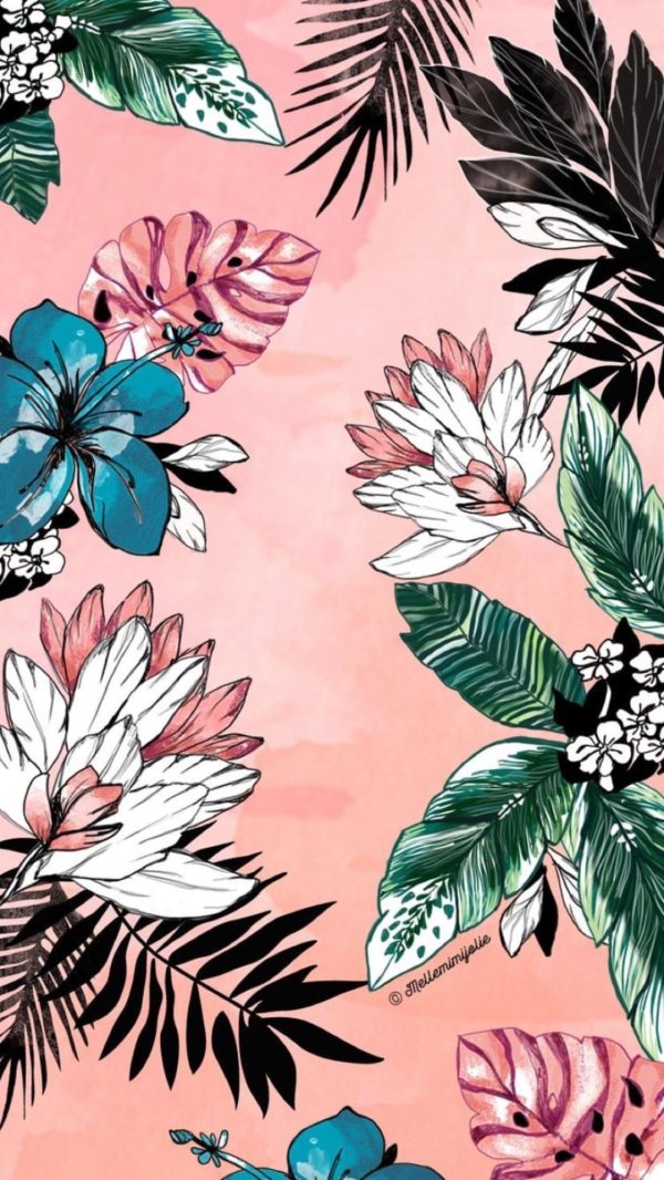 акварельные цветы