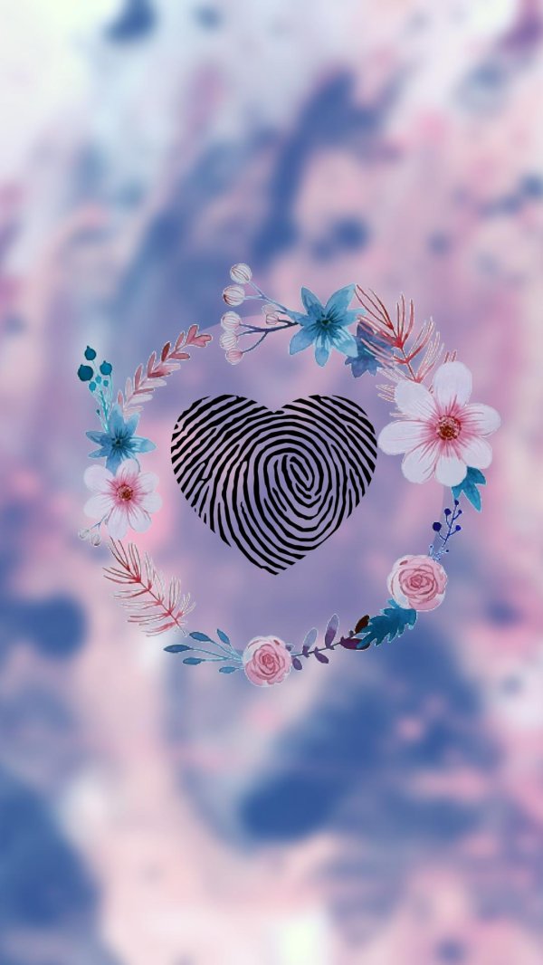 сердце отпечаток