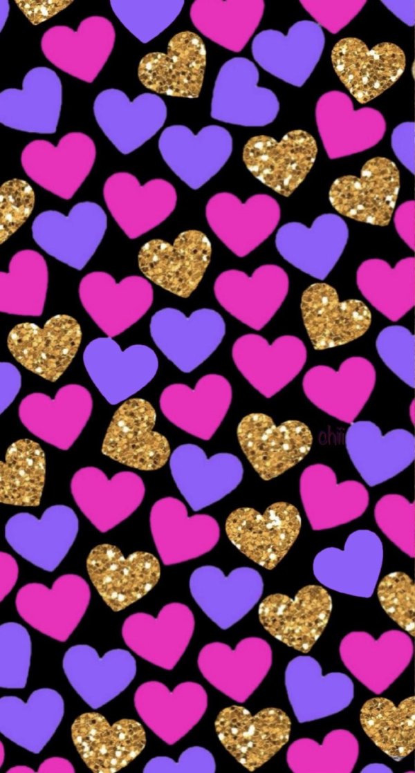 блестящие сердечки