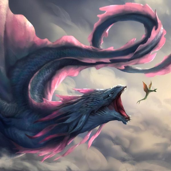 фиолетовый дракон виверна