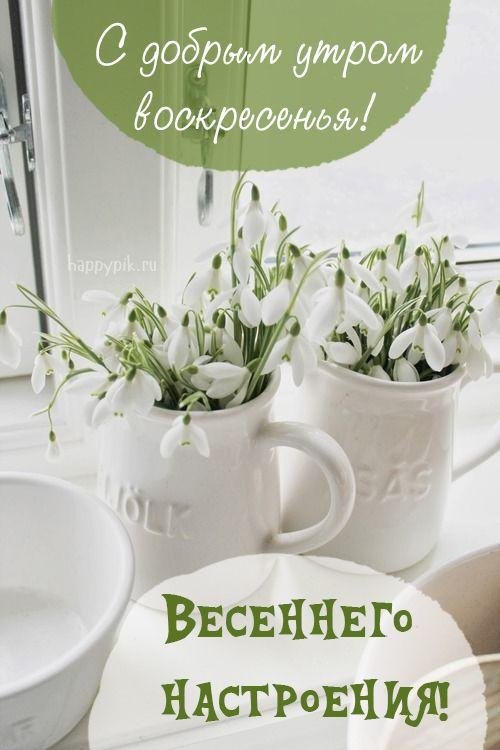 доброго весеннего утра воскресенья