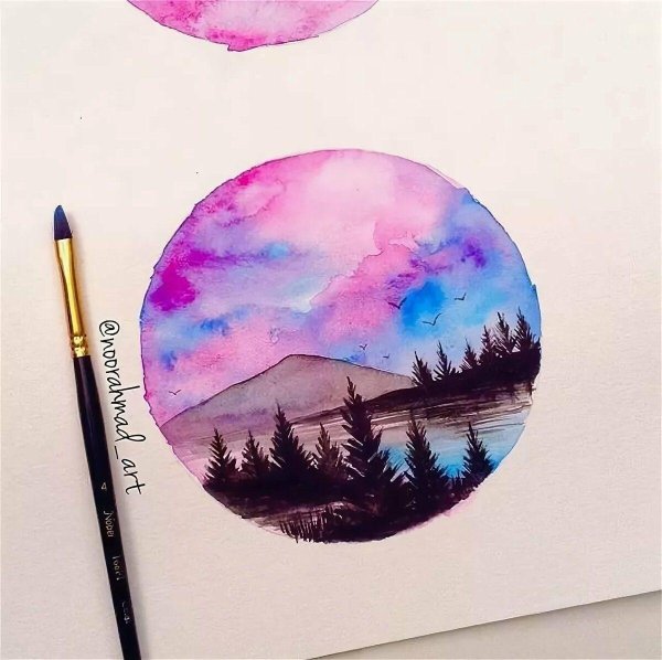 акварельные рисунки