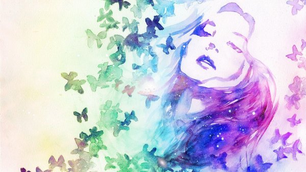 акварельные рисунки