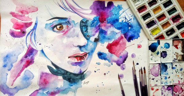 красивые рисунки красками