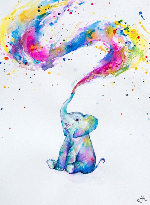 акварельная иллюстрация