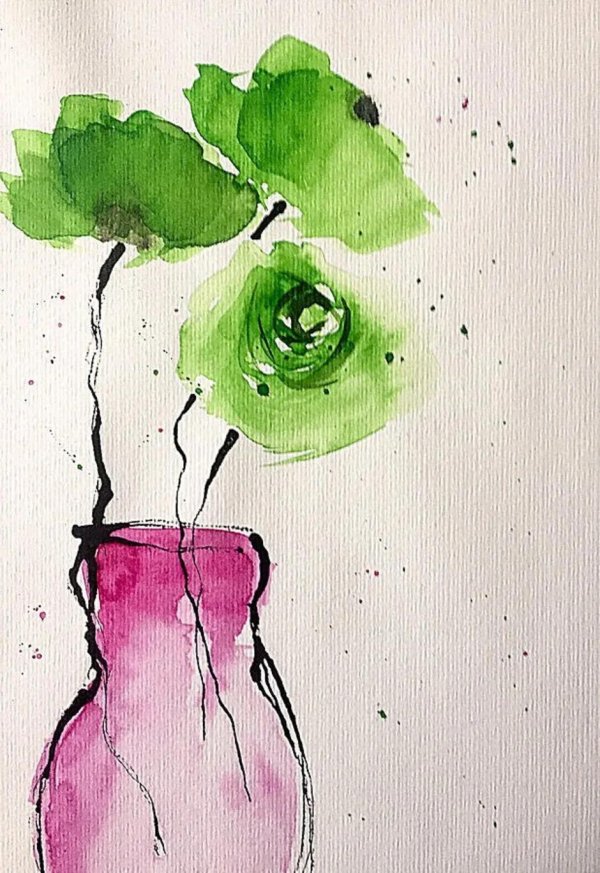 акварель рисунки