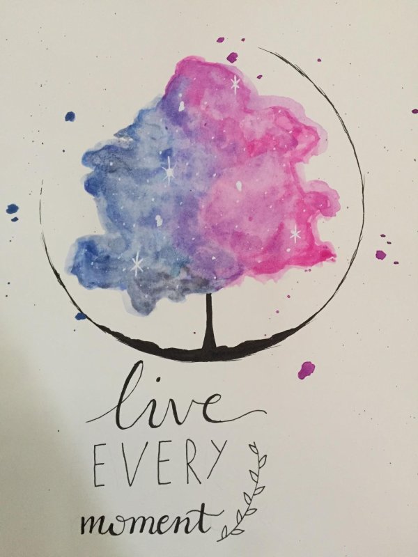 идеи рисунков акварелью