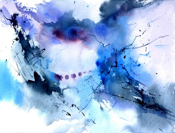 акварельная абстракция