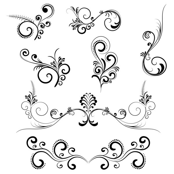 орнамент завитки