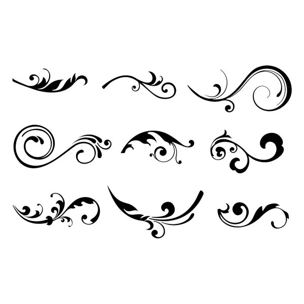 орнамент завитки