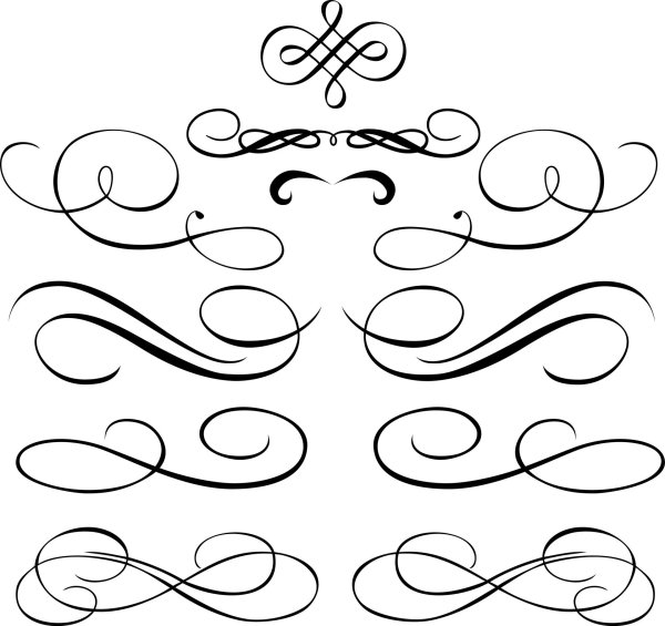 красивая завитушка