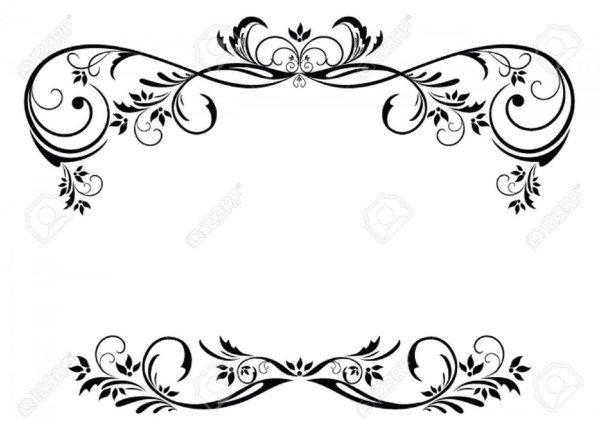 рамочка с вензелями