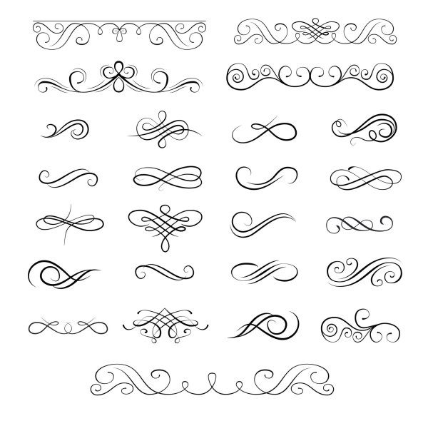 каллиграфические элементы