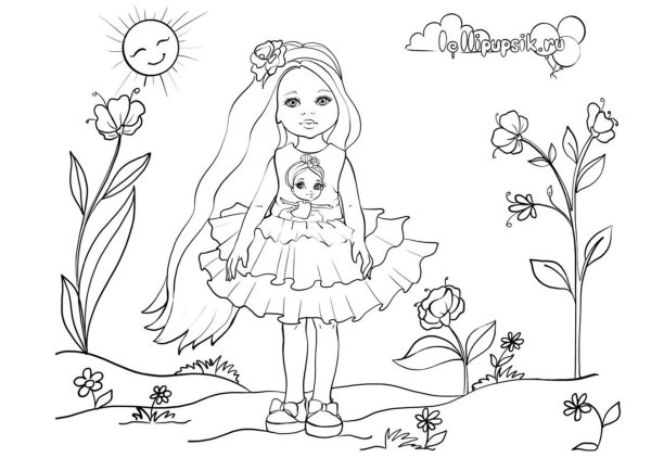 разукрашки для девочек
