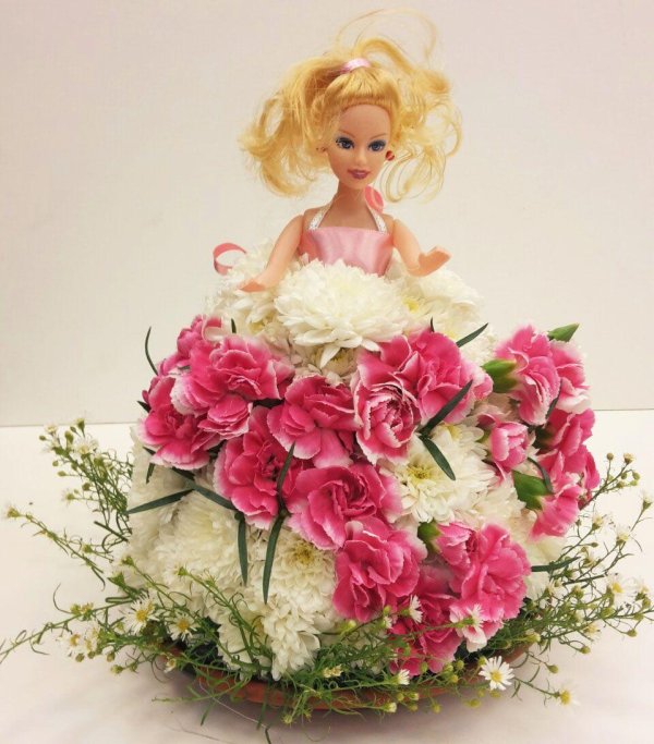 кукуклы из живых цветов